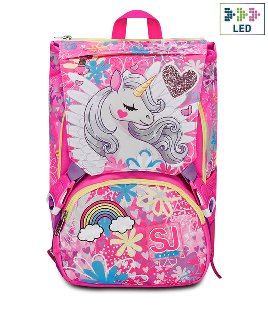 BIG EXTENSIBLE BACKPACK - UNICORN LED SEVEN GIRL