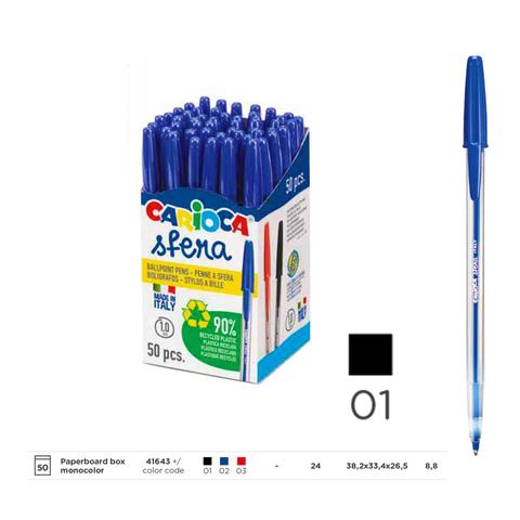 CF.50 BLACK, RED AND BLUE BALLPOINT PEN CARIOCA 41643 CARIOCA