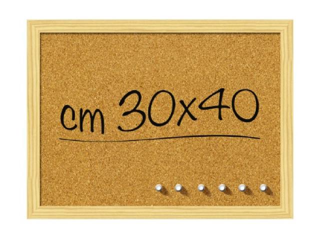 CORK BOARD 60X90-40x60-30x40 WITH WOODEN FRAME