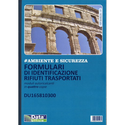 BLOCCO FORMULARI DI IDENTIFICAZIONE RIFIUTI TRASPORTATI