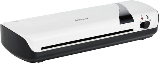 Rexel Style Laminator Suitable for Laminating from ID Format to A4 and A3 Format Compatible with Envelopes up to 125 Micron Thickness, Heatable in 4 Minutes, White,