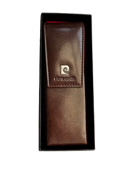 PIERRE CARDIN BROWN PEN CASE