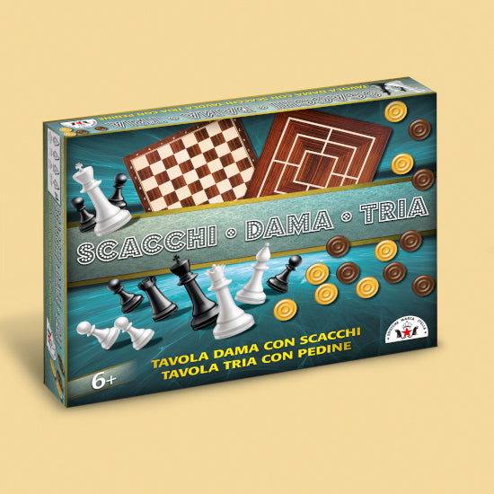 BOARD GAME CHESS DRAWERS TRIA BRAND STELLA