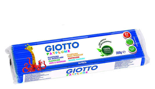 Plastilina Giotto pat plume da 350 grammi blu