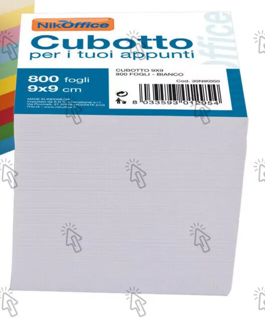 Non-adhesive memo notes NikOffice Cubotto: pad with 800 u.