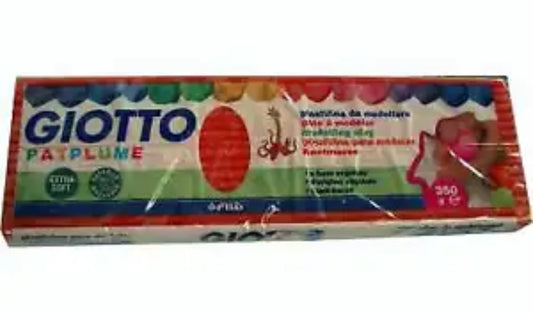 Plastilina Giotto pat plume da 350 grammi rosso