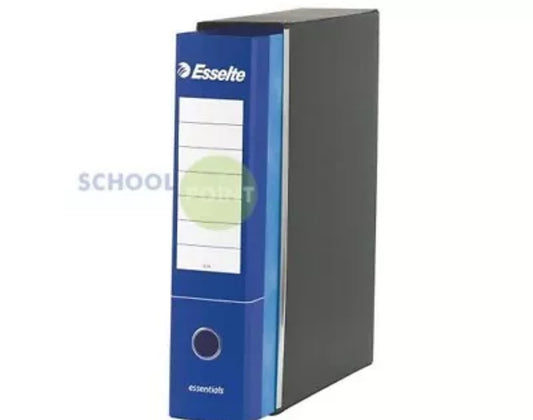 Essential Esselte binders with lever mechanism 8 cm Protocol blue, red, green.