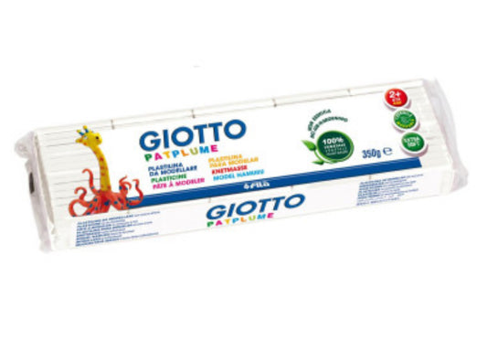 Plastilina Giotto pat plume da 350 grammi bianca