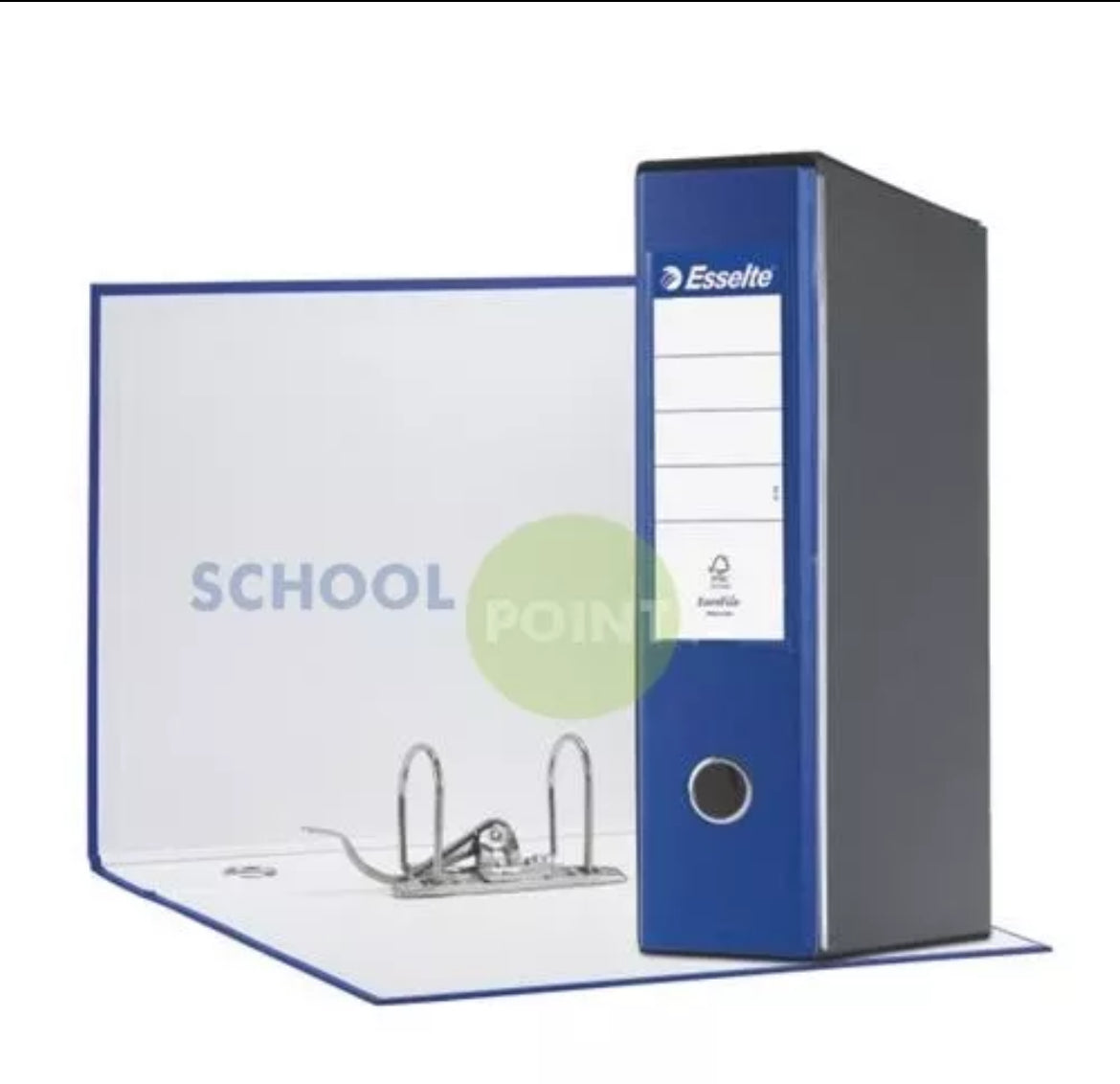 Essential Esselte binders with lever mechanism 8 cm Protocol blue, red, green.