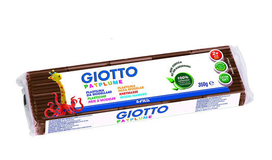 Plastilina Giotto pat plume da 350 grammi marrone