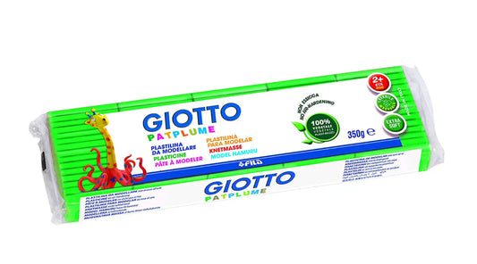 Plastilina Giotto pat plume da 350 grammi verde chiaro