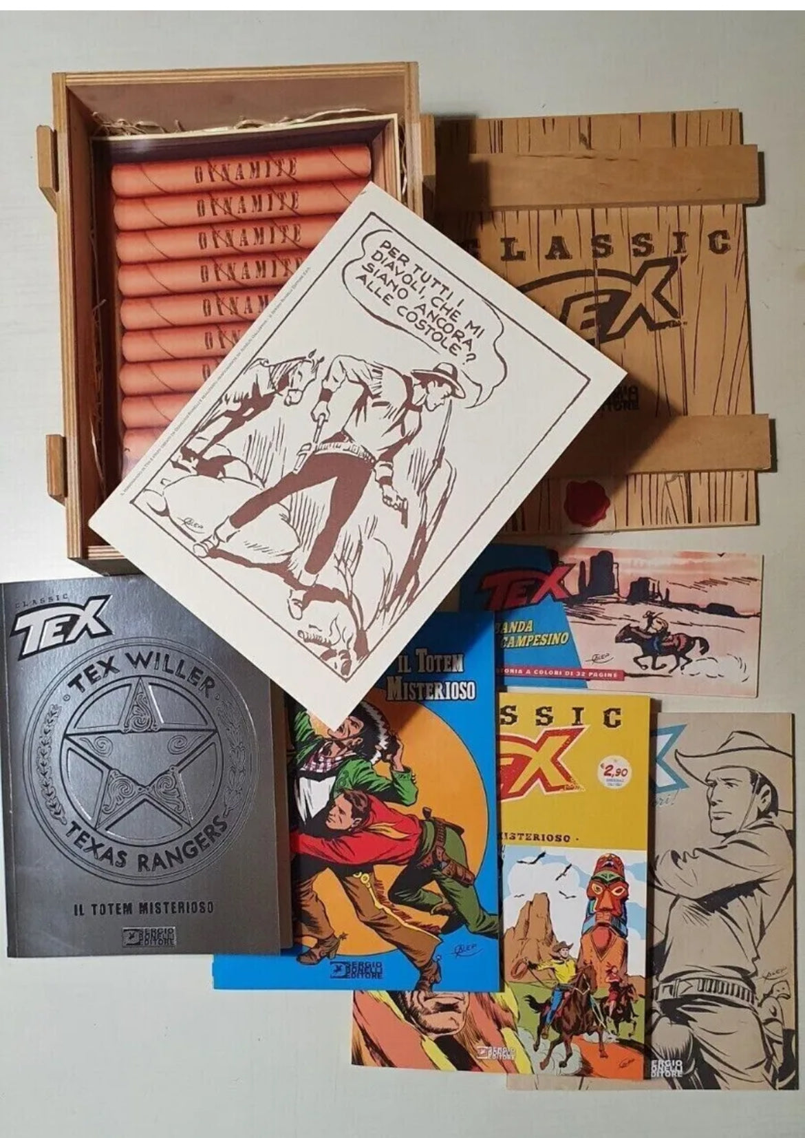 DYNAMITE WOODEN BOX - TEX CLASSIC COLLECTIBLE