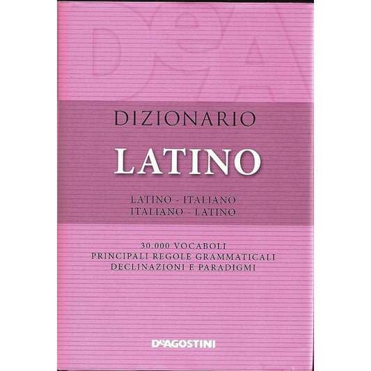 De Agostini dizionario latino tascabile, 30.000 voci, declinazioni e paradigmi, principali regole grammaticali, per la scuola.