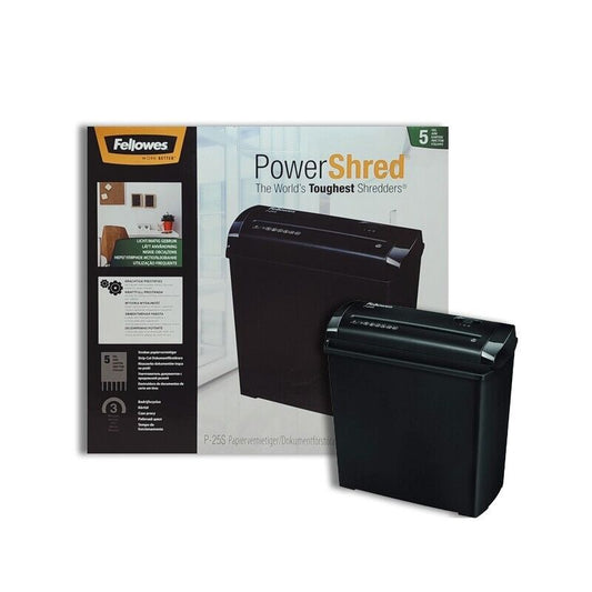 Powershred Striped Document Shredder P-25s FELLOWES - 22399 GIODICART