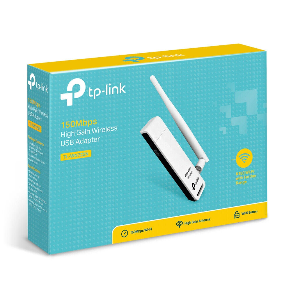 TP-LINK TL-WN722N 150 MBPS WIRELESS CARD LITE N HIGH-GAIN USB ADAPTER