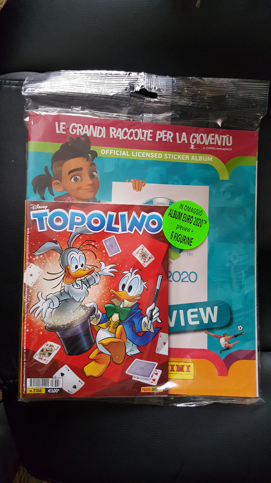 MICKEY MOUSE n. 3366 WITH NEW EURO 2020 BLISTERED ALBUM