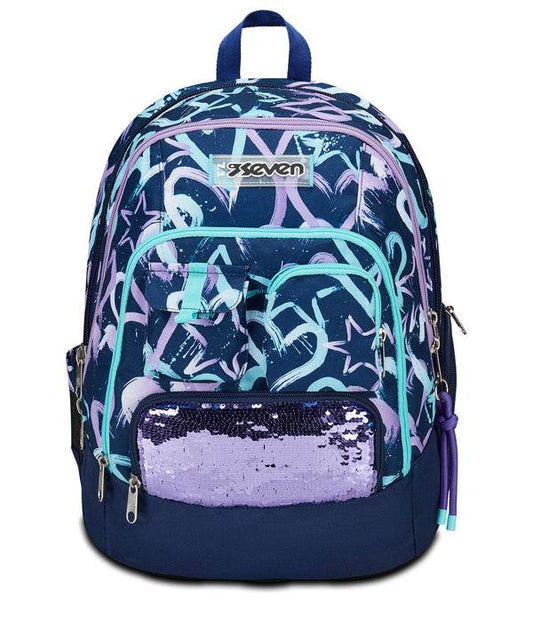 ADVANCED SEVEN CRYSTAL PURPLE BACKPACK