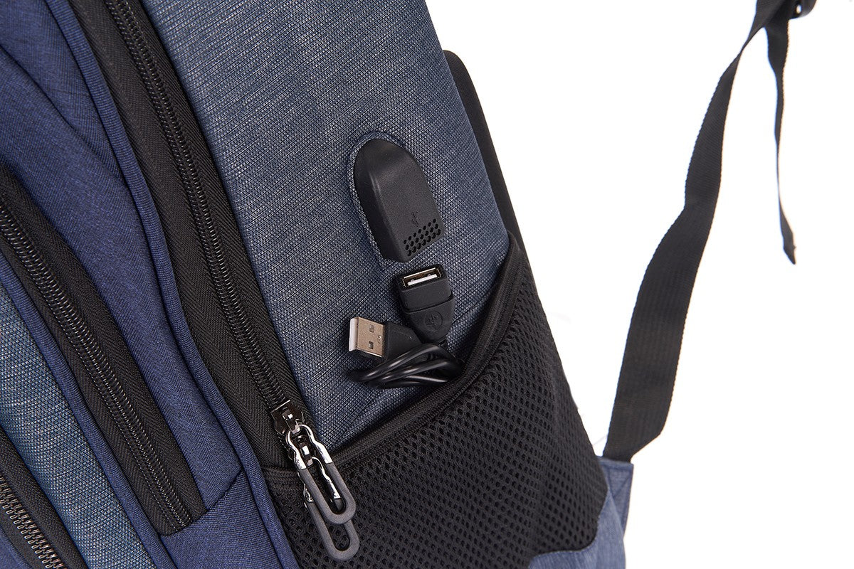 PROFESSIONAL BACKPACK WITH INTERNAL LAPTOP AND USB POCKET PIERRE CARDIN - ALAN01 21926