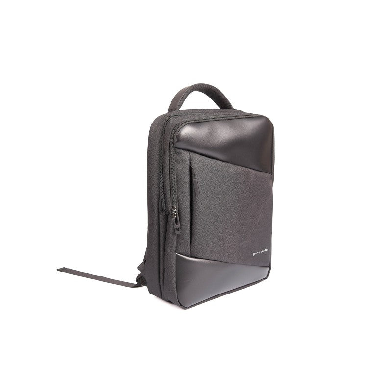 MEN'S PIERRE CARDIN LEATHER AND FABRIC BACKPACK WITH USB SOCKET - ALAN02 33972